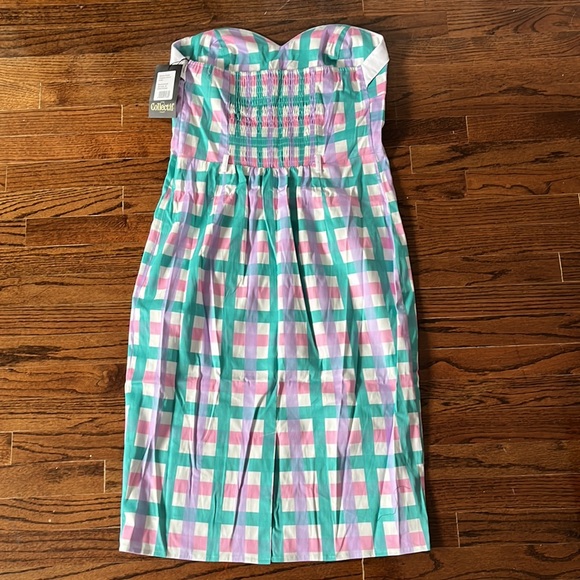 Collectif Monica Candy Gingham pencil dress, 16 - Picture 5 of 12